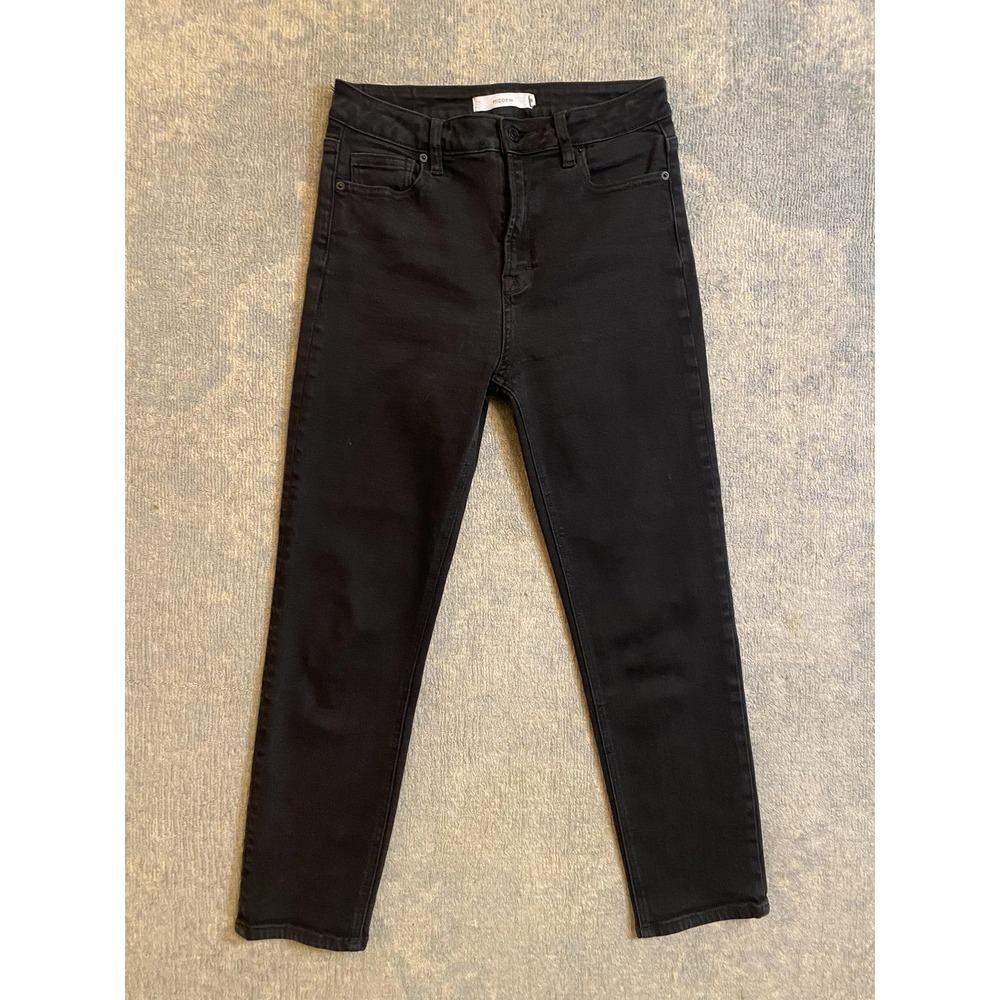 Hidden Jeans Womens 28 Black Dark Wash Mid Rise Slim Skinny Ankle Stretch Denim